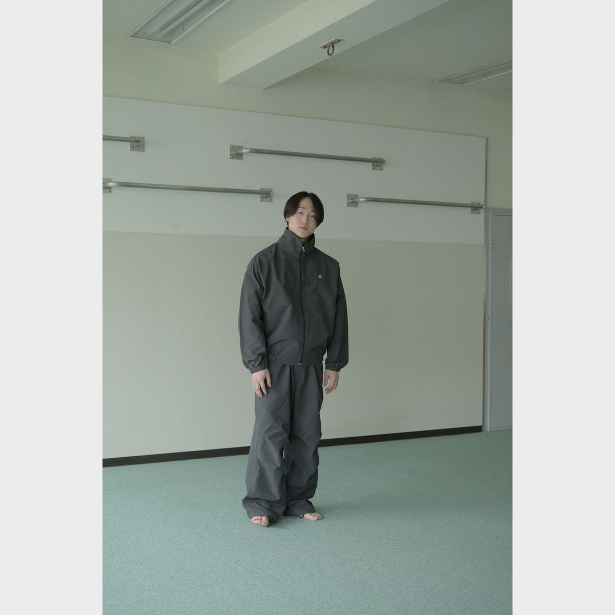 NYLON TRACK BLOUSON “SUN” ー GRY