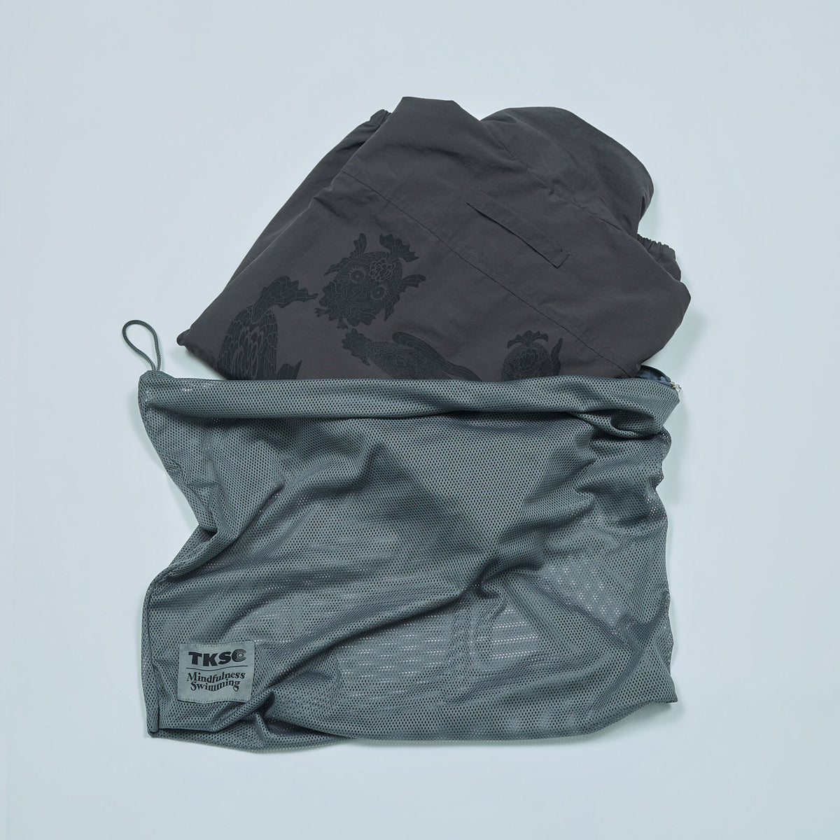 NYLON TRACK BLOUSON “GOLDFISH SWIM IN THE POOL”