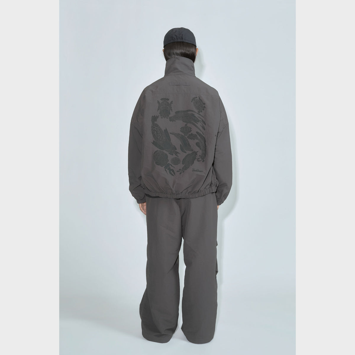 NYLON TRACK BLOUSON “GOLDFISH SWIM IN THE POOL”