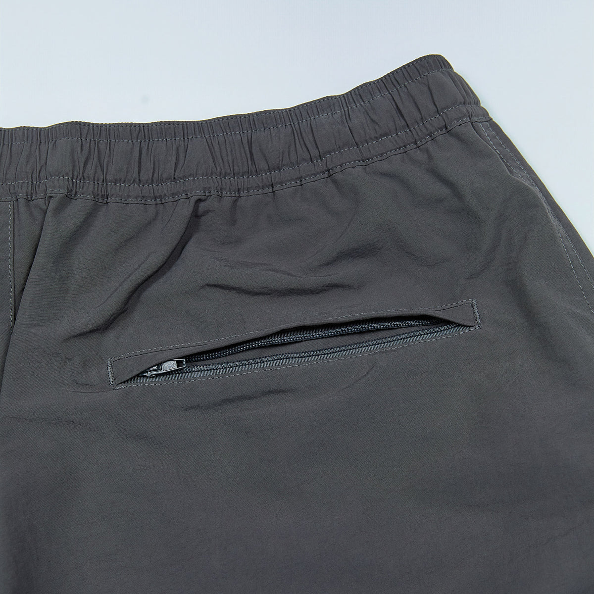 NYLON TRACK TROUSERS “MINDFULNESS SWIMMING” ー BLK