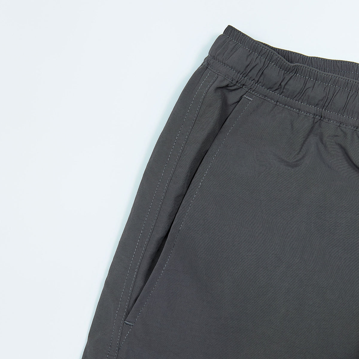 NYLON TRACK TROUSERS “MINDFULNESS SWIMMING” ー BLK