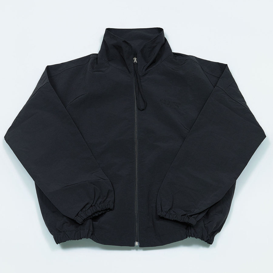 NYLON TRACK BLOUSON “MINDFULNESS SWIMMING” ー BLK