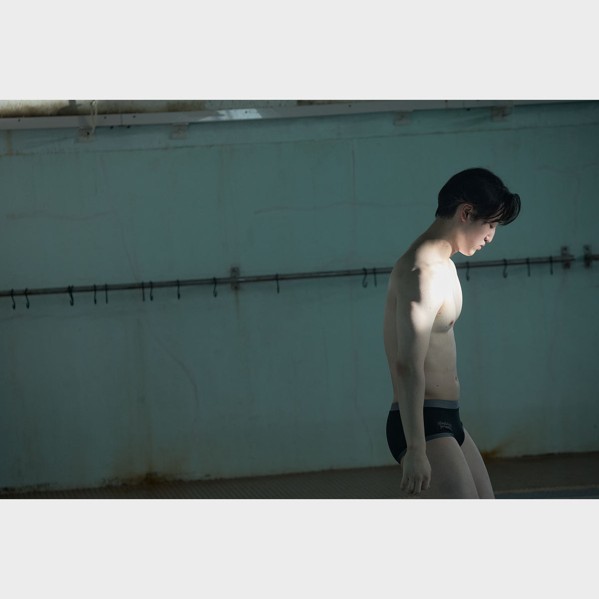 MEN’S SWIMWEAR “TKSC” ー BLK