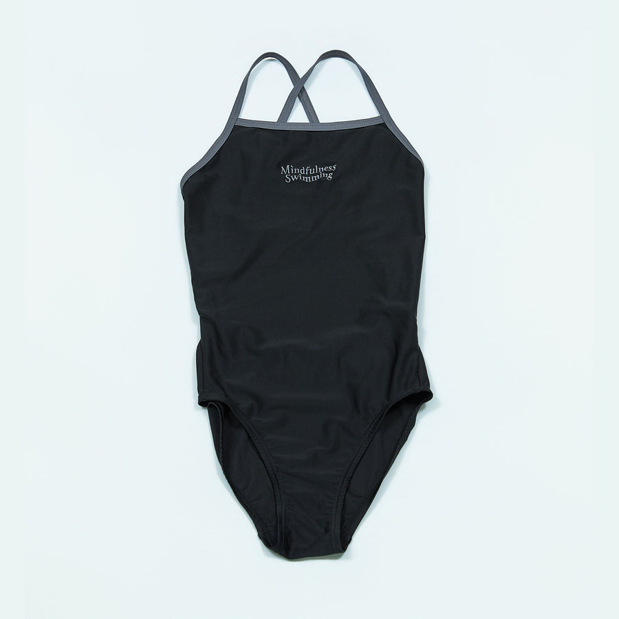 WOMEN’S SWIMWEAR “MINDFULNESS SWIMMING” ー BLK