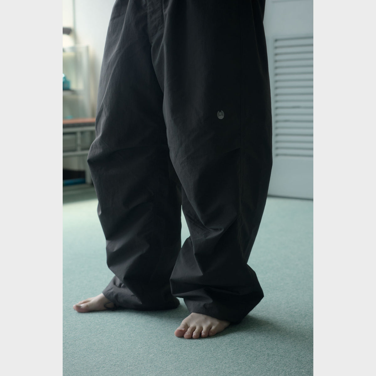 NYLON TRACK TROUSERS “SUN” ー GRY