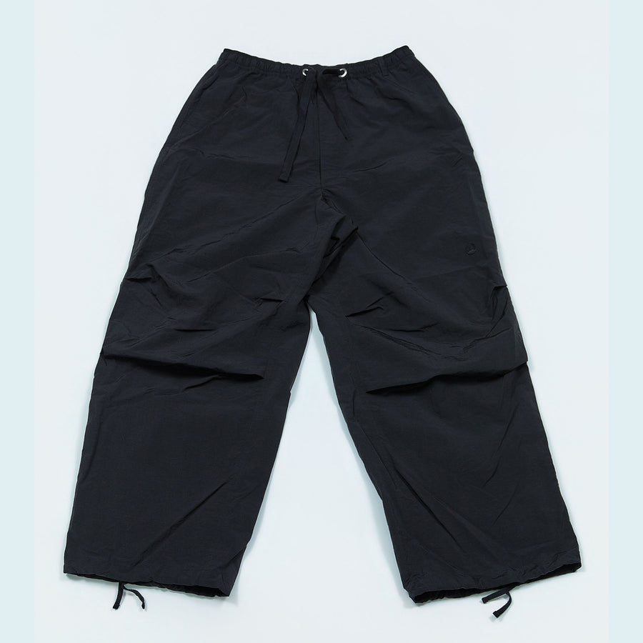 NYLON TRACK TROUSERS “SUN” ー BLK