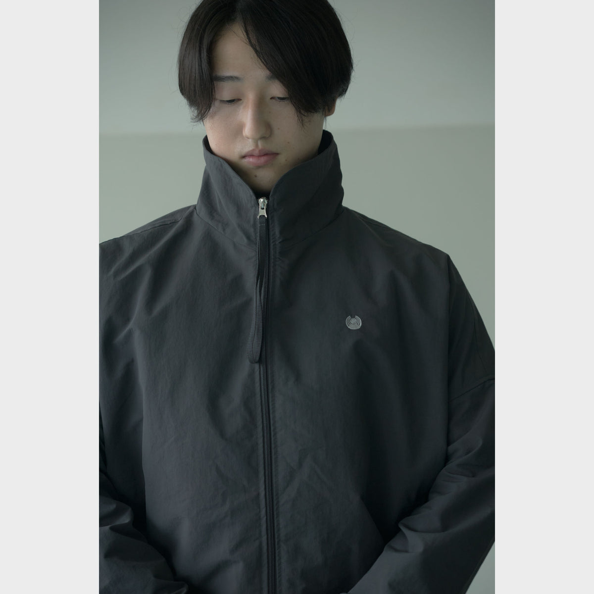 NYLON TRACK BLOUSON “SUN” ー BLK